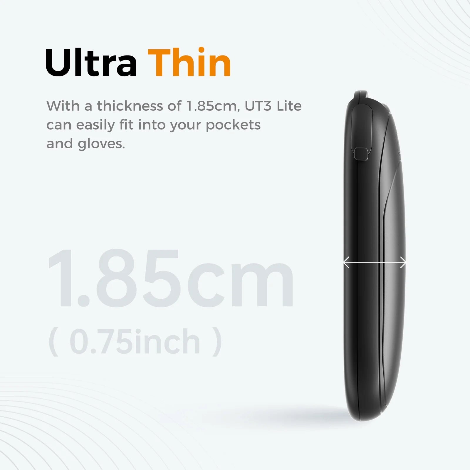 Rechargeable Hand Warmers 2 Pack ,Electric Portable Magnetic Hand Warmers,Winter Gifts for Women Men,Ut3 Lite