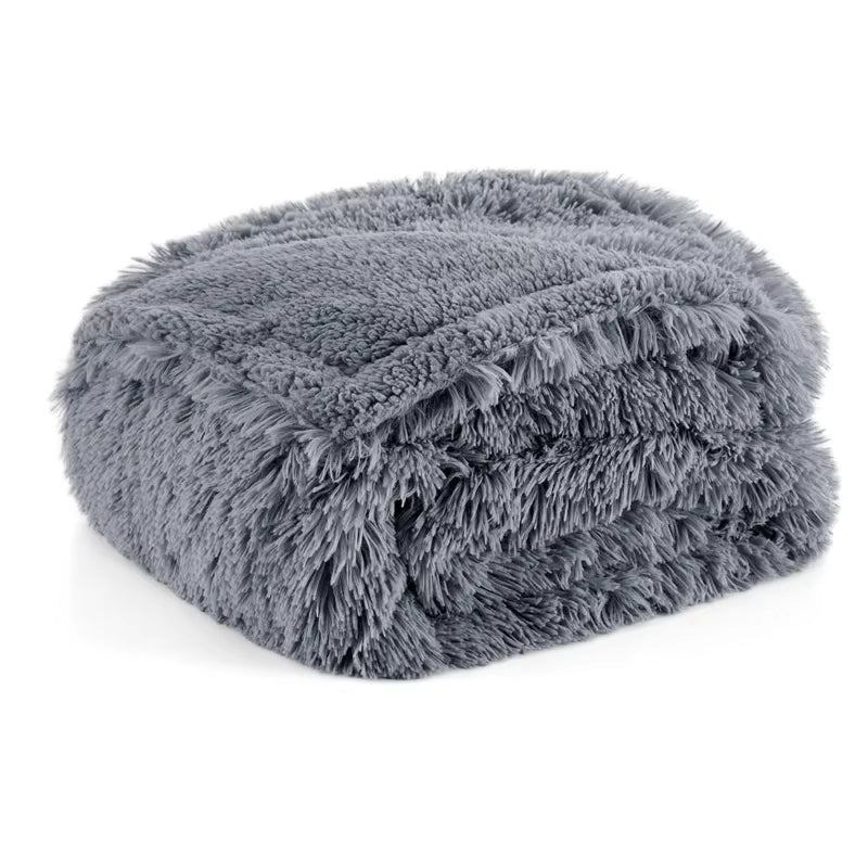 2025 New Luxury Rectangle Napping Blanket Waterproof Blankets for Couple, Throw Shaggy Warm Blankets Lovers Microfibre-Blanket