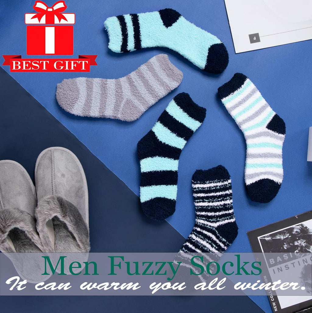 Fuzzy Socks for Women, Soft Comfy Cozy Fluffy Thick Winter Warm Fleece Slipper Socks